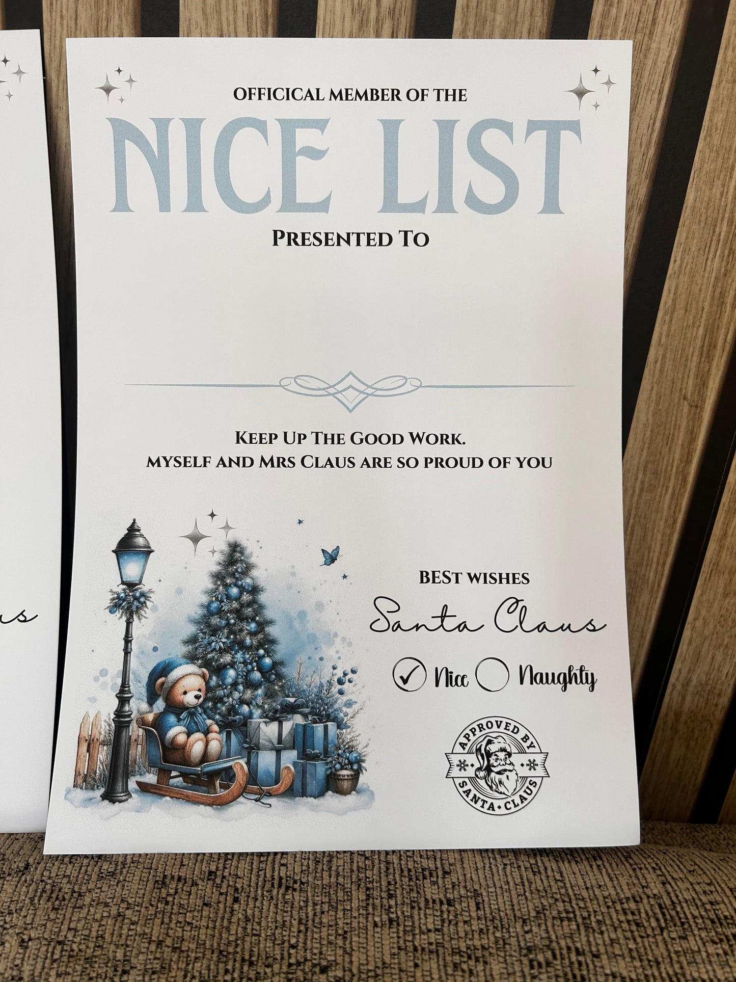 Nice list personalised