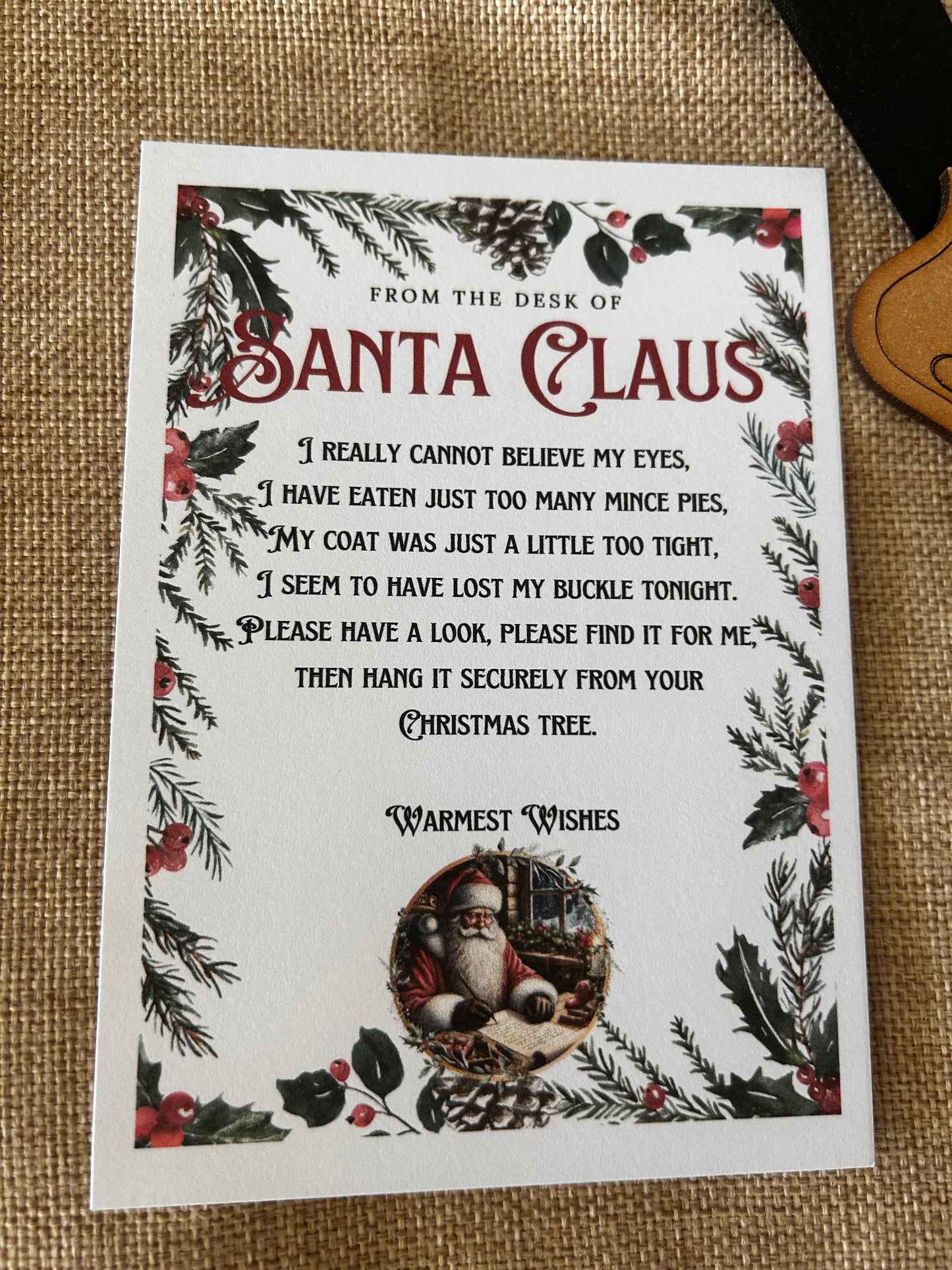 Santa lost belt