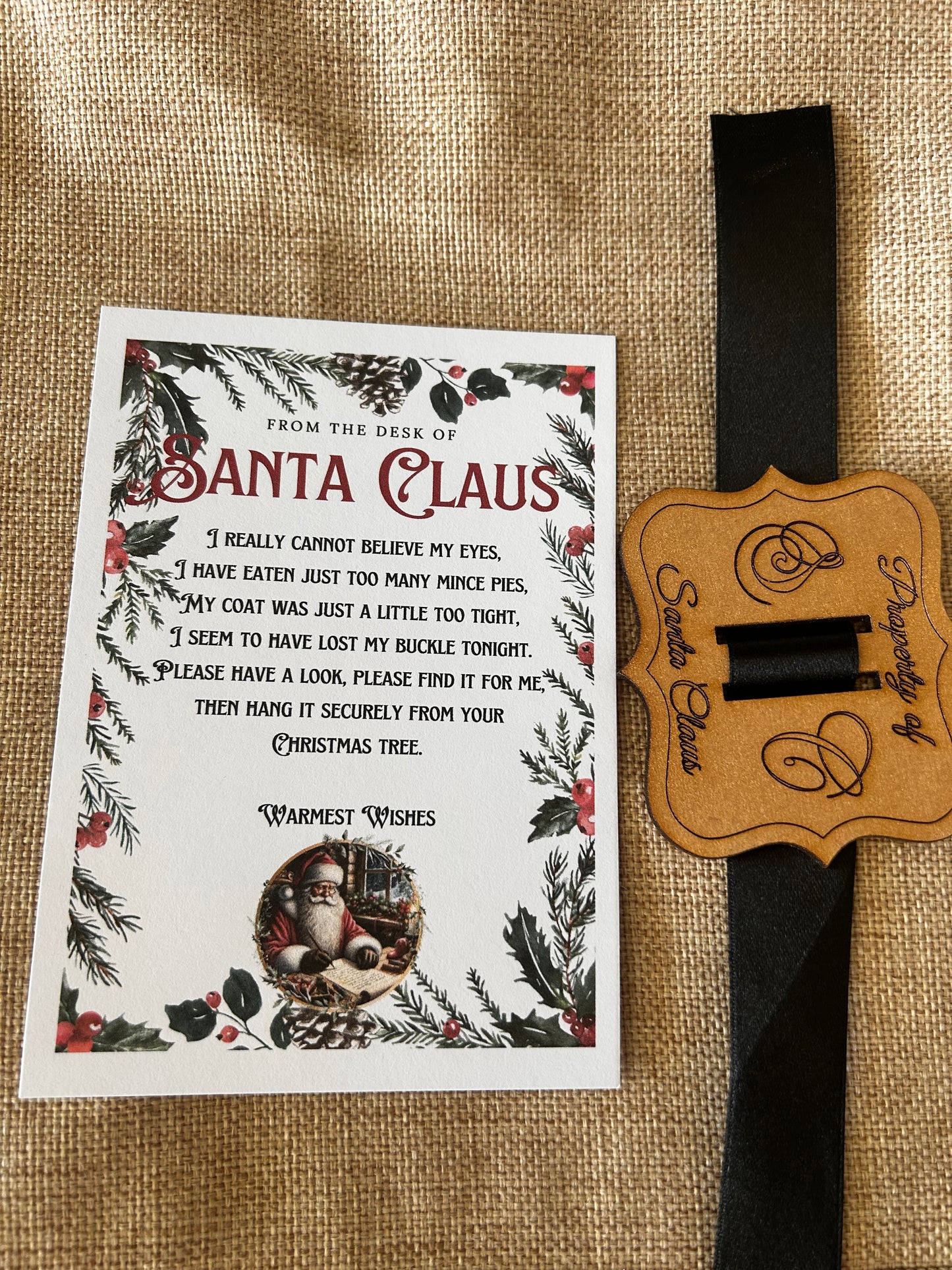 Santa lost belt