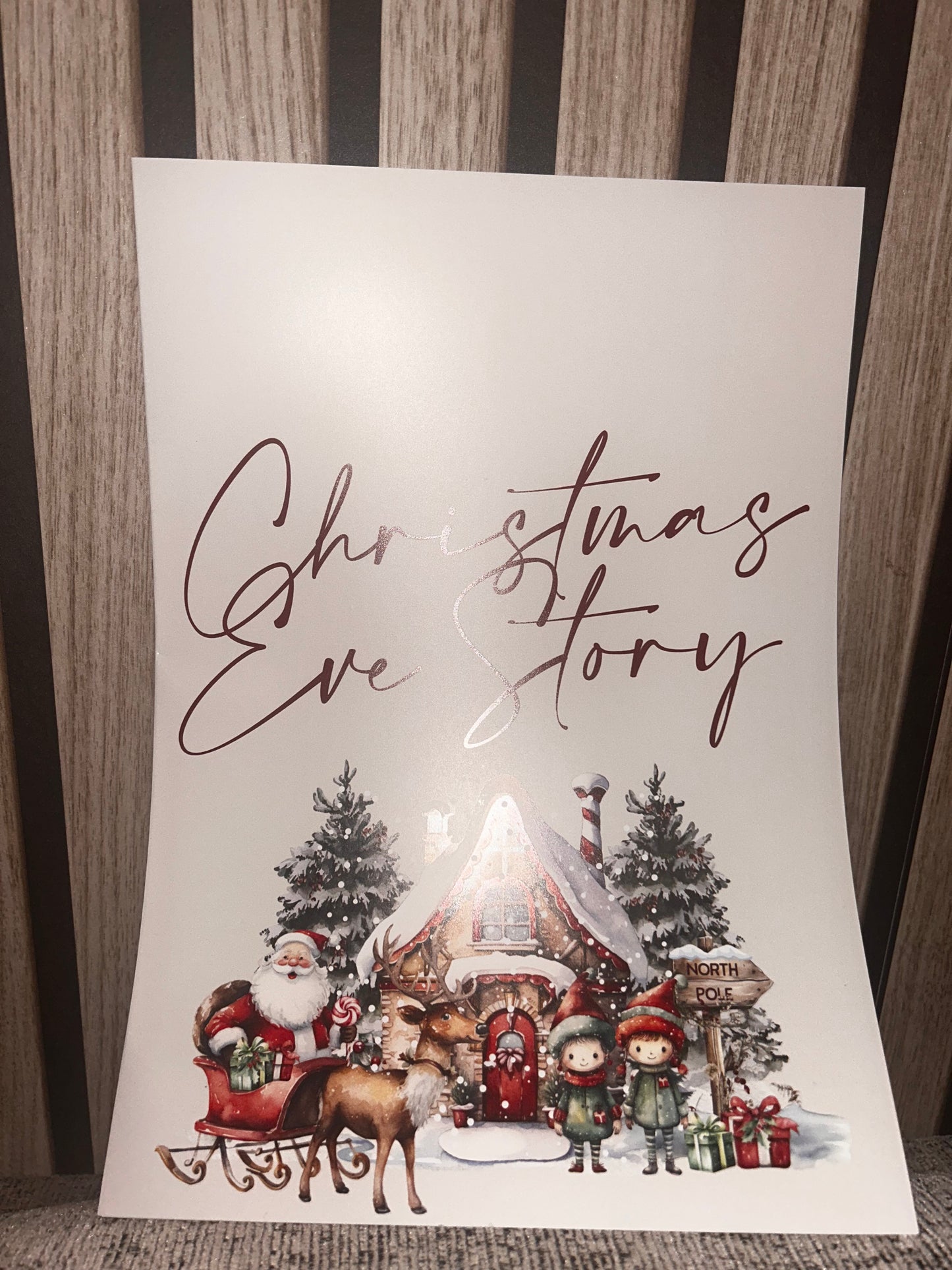 Christmas Eve story and photograph booklet