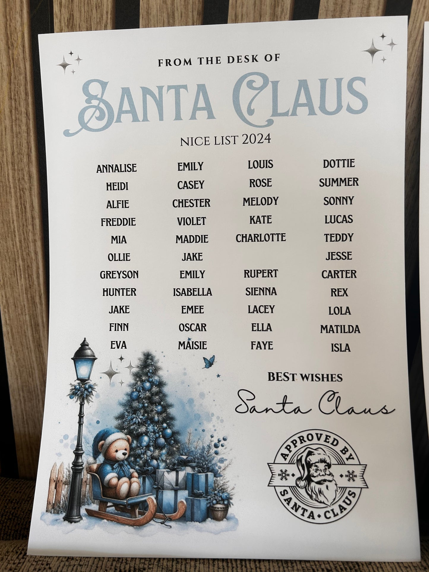 Nice list personalised